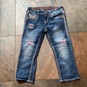 Rock Revival Capri American Flag pants